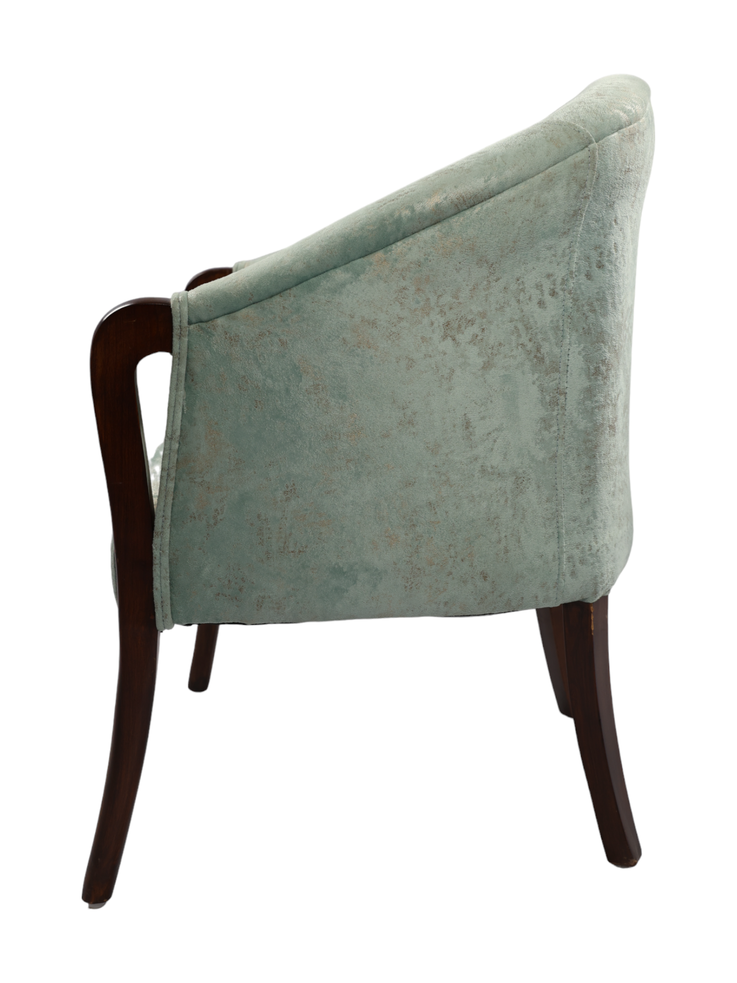 Adhunika Wooden Lounge Chair - Teak Wood, 25 Inch Width, Green Walnut Finish | Eco-friendly, Uv Resistant, Antique Design, No Assembly Required