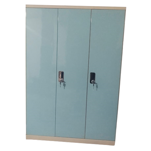 Slimline Three Door Almirah - Metal Build, Slim Design, Available in Multiple Colors | Modern Indian Style, Space-Saving Indoor Furniture with Three Spacious Compartments