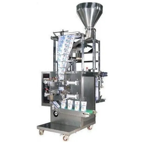 Automatic Powder Packing Machine - Stainless Steel, Silver Color | Highly Efficient, Automatic Grade, Human Machine Interface Control System, Warranty Included
