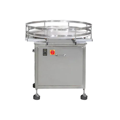 Turn Table Machine - Stainless Steel, Semi-Automatic, Silver Color - Eco-Friendly, High Efficiency, High Performance, Stable Operation, Warranty Included