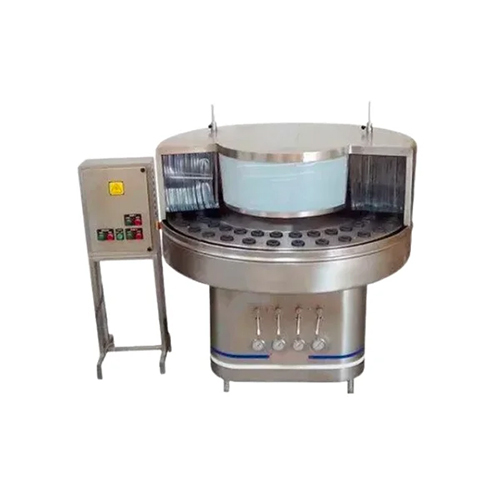 Rotary Bottle Washing Machine - Stainless Steel, Silver | Automatic Control, Computerized, Warranty Included