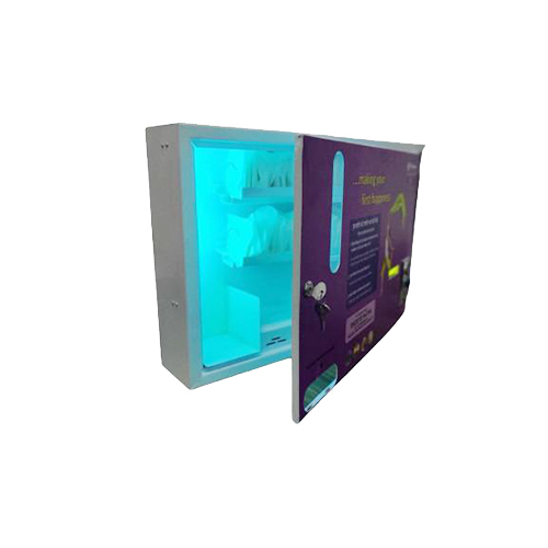 Automatic Sanitary Napkin Vending Machine - Steel, Portable Semi-automatic Design | Consumer Level, Electric Power Source