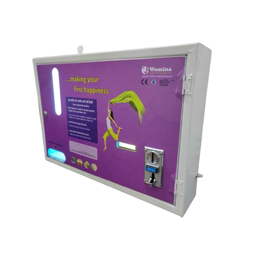Automatic Sanitary Napkin Vending Machine - Steel, Portable Semi-automatic Design | Consumer Level, Electric Power Source