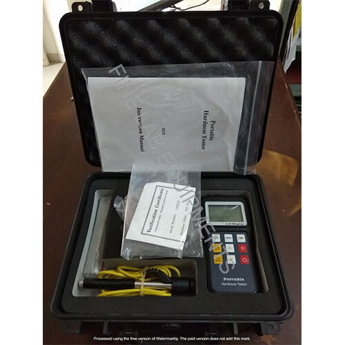 Portable Hardness Tester Machine - Color: Black