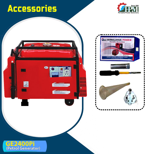 Red & Black 2 Kva Petrol Silent Generator Model Silent Ge-2400pi Recoil Start