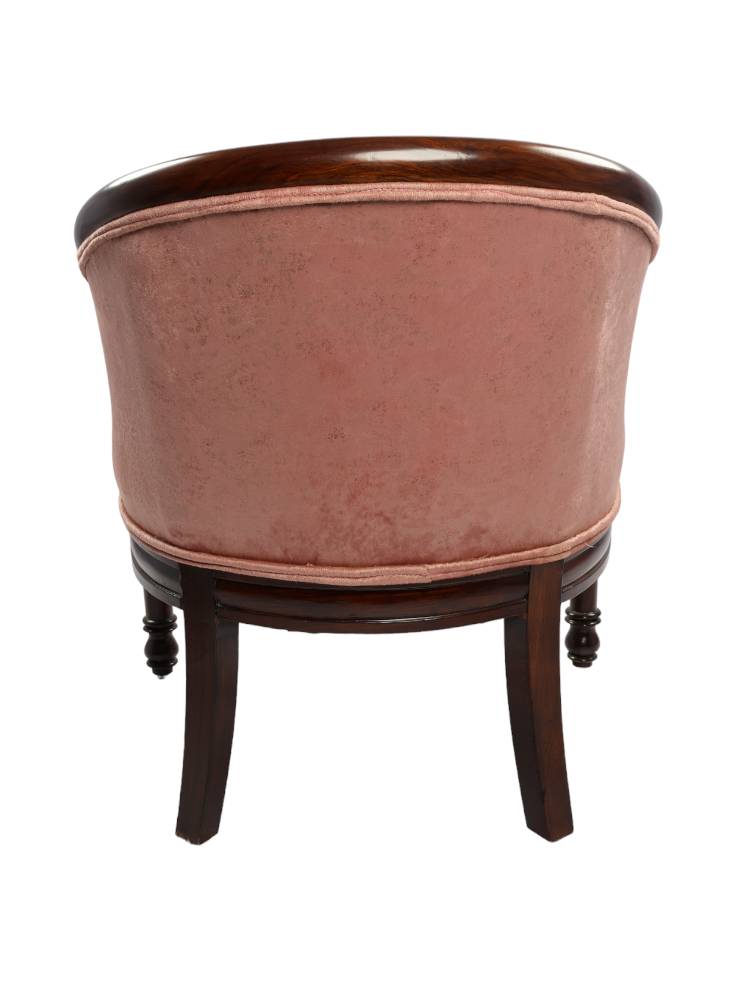 Adhunika Lounge Chair With Wooden Arms-light Pink