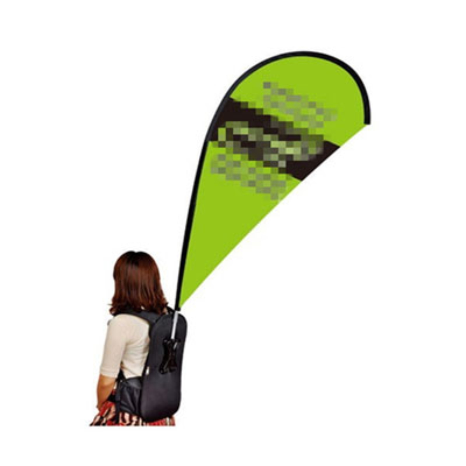 Backpack Flag Banner - Flagpole Material: Fiberglass