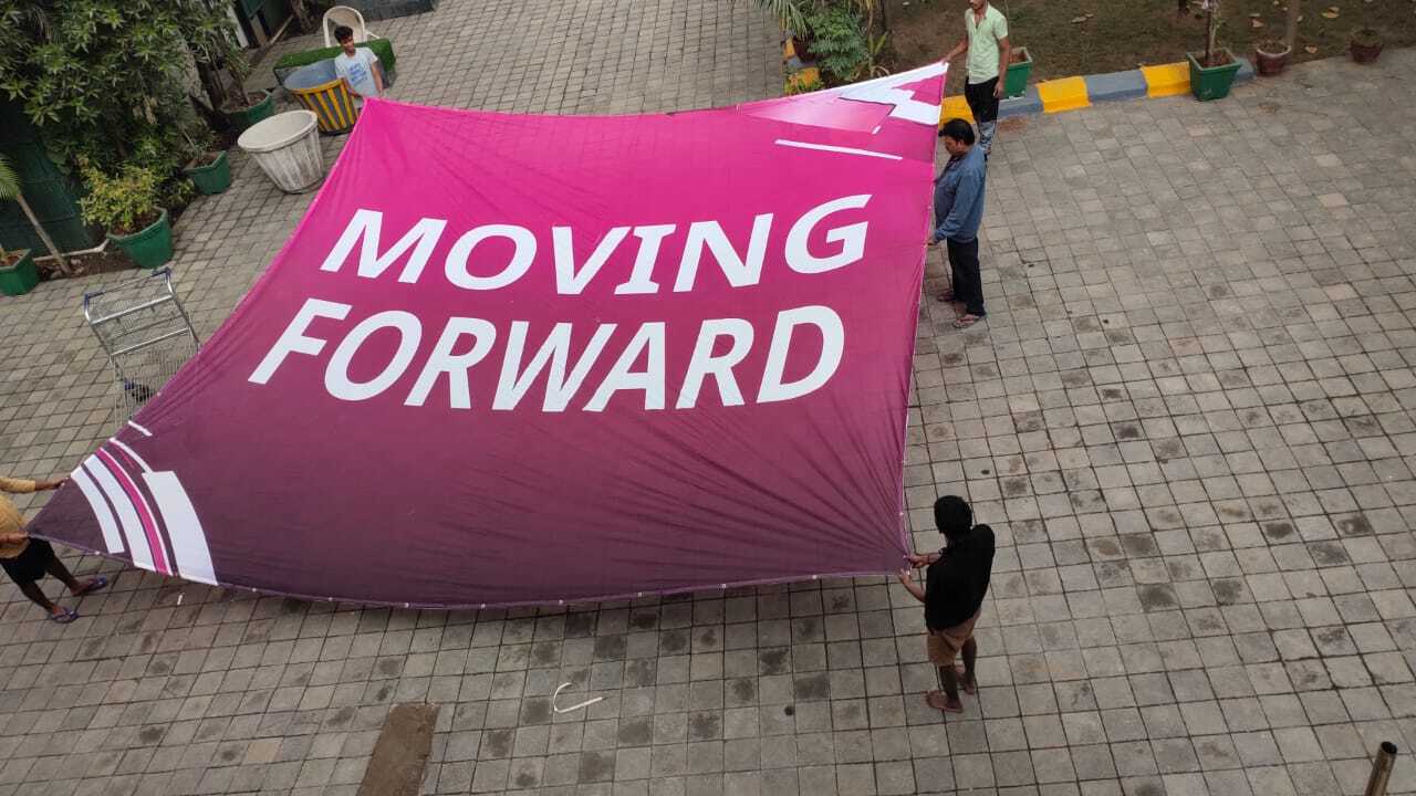 Polyester Custom Cloth Banner