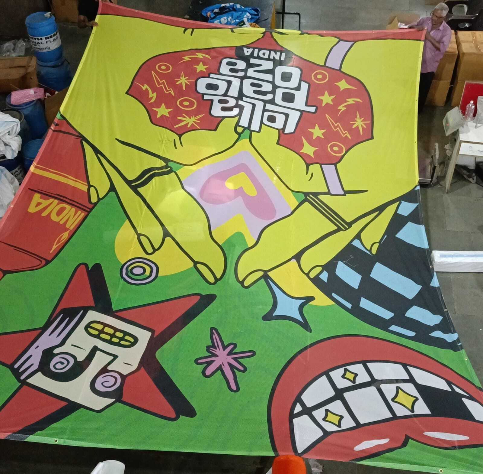 Polyester Custom Cloth Banner