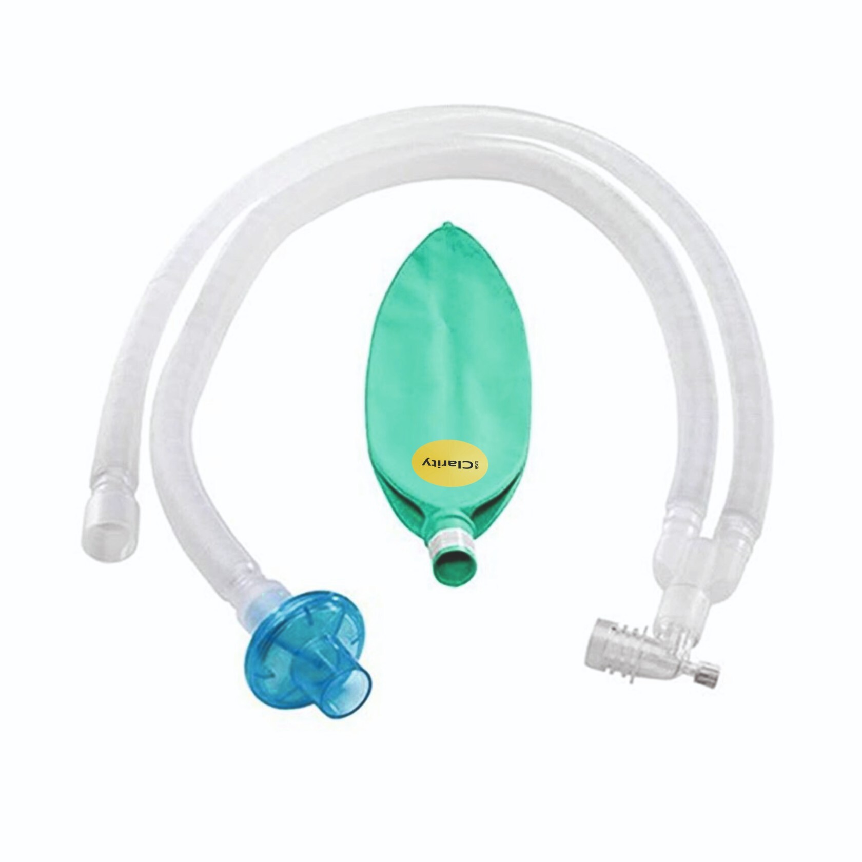Anesthesia Breathing Circuit Set - New Plastic, White Transparent | Manual Operation, Low Compliance, Universal Compatibility, Patient Comfort, Single-use Options