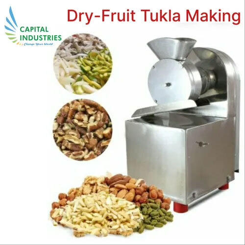 Dry Fruit Powder Machine - Stainless Steel 304, 13L x 13W x 21H Inches, Single/Three Phase, Semi-Automatic, 1.5 Unit/Hour Power Consumption