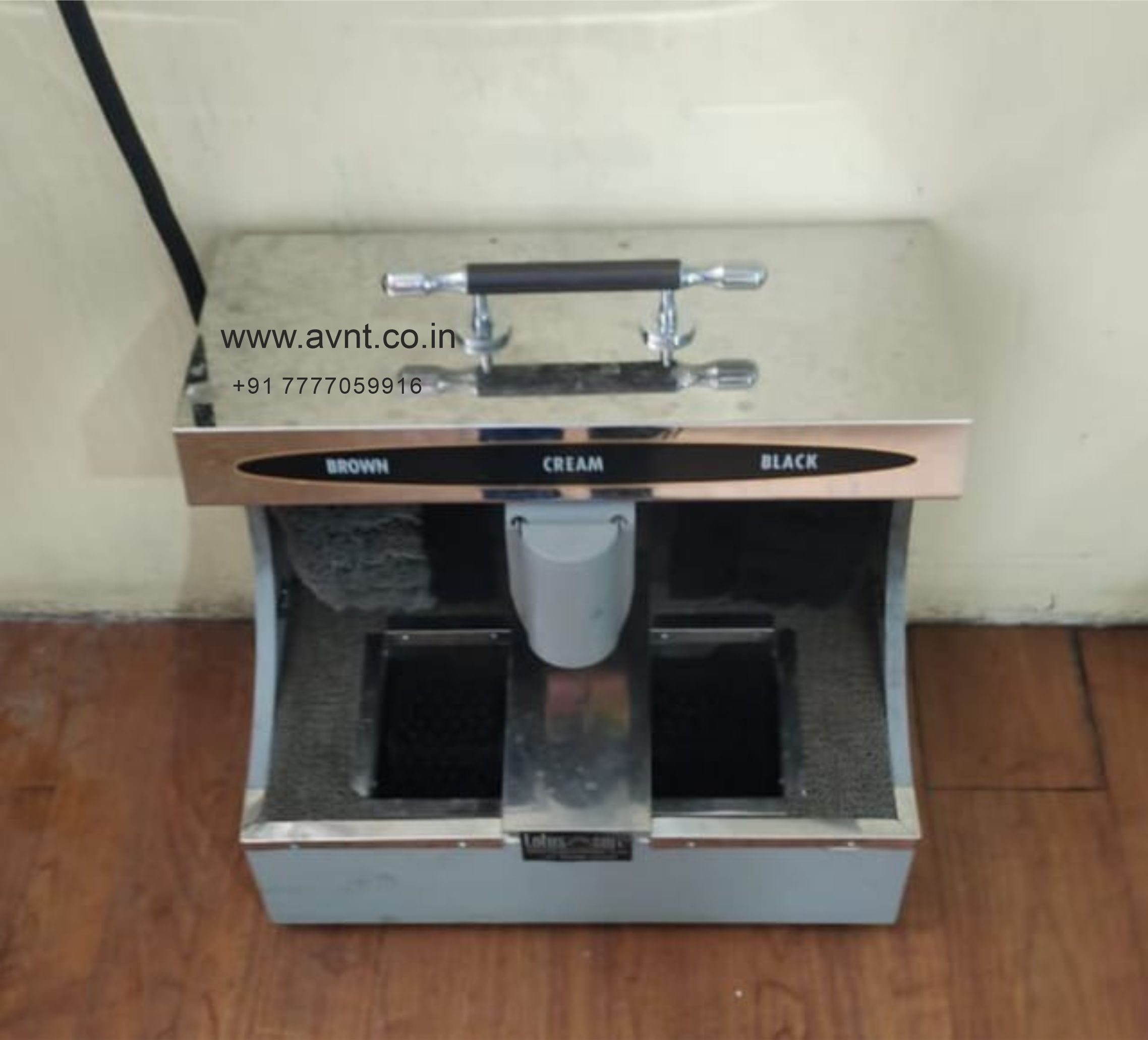 Automatic Shoe Shine Machine - Color: Chrome