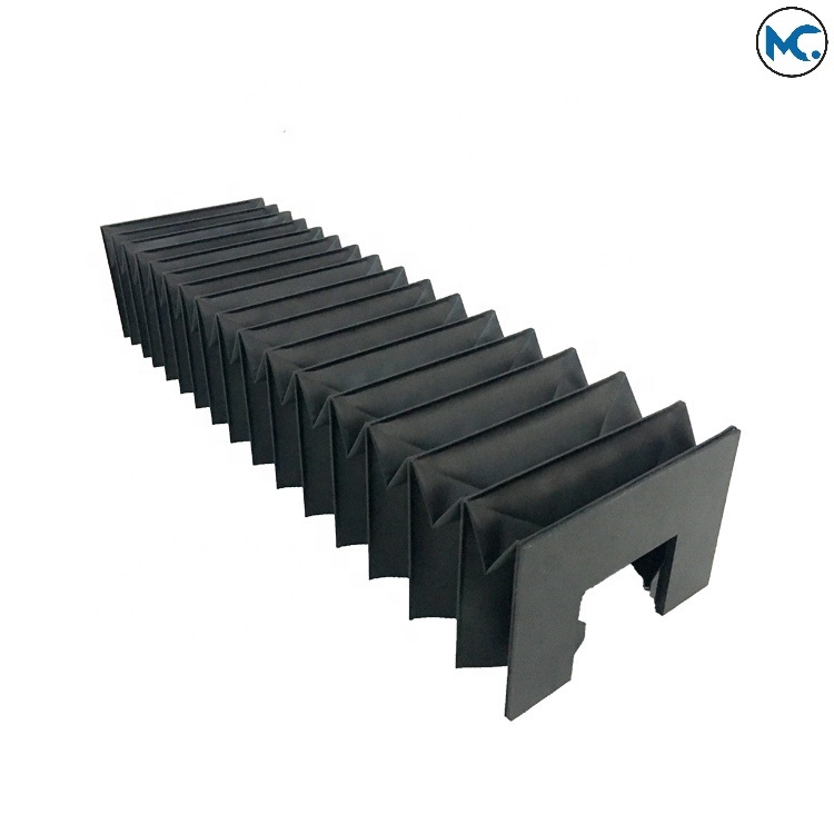 Black Linear Guide Rail Bellows