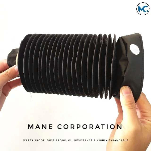 Cylinder Rod Bellows - Flexible Synthetic Material, Custom Size, Black Color | Protects Hydraulic Rod From Dust And Moisture, Enhances System Longevity