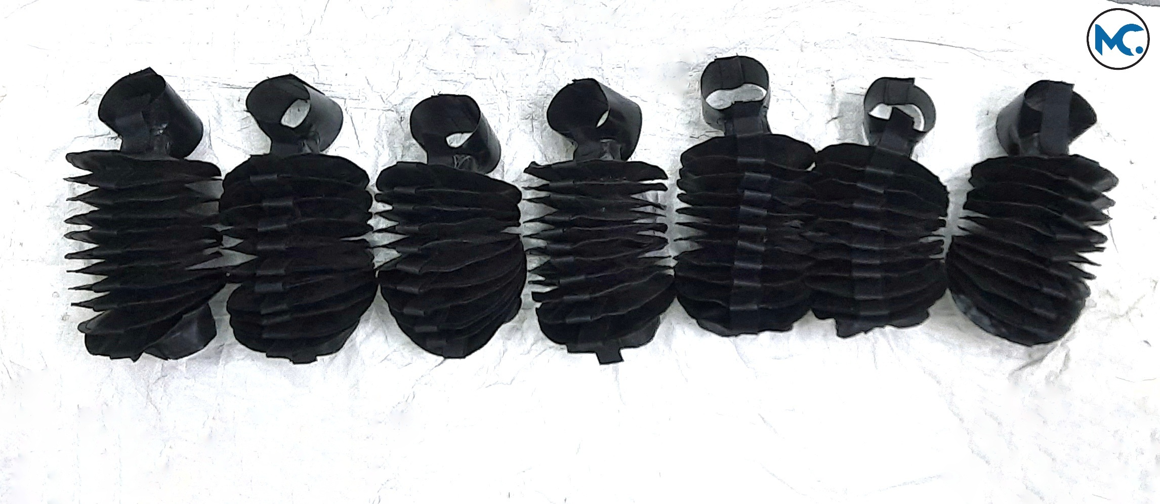 Cylinder Rod Bellows - Flexible Synthetic Material, Custom Size, Black Color | Protects Hydraulic Rod From Dust And Moisture, Enhances System Longevity