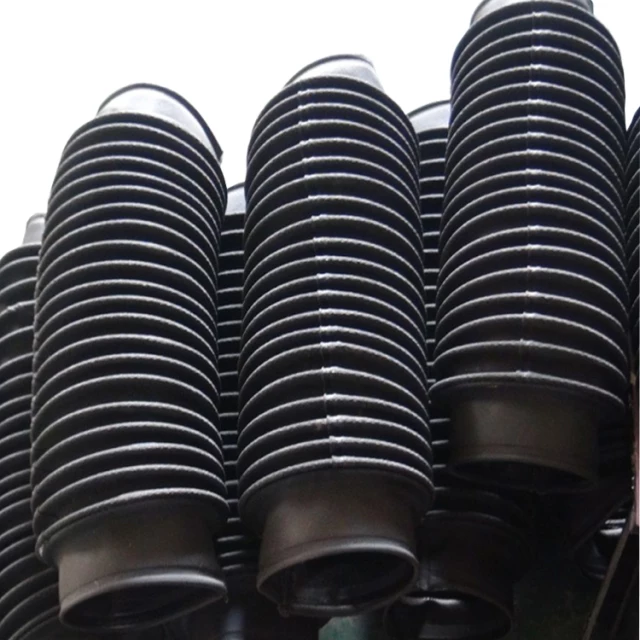 Rubber Coated Bellows - Custom Size, Black | Durable Flexible Protection Against Dust, Dirt, Liquids, And Chemical Contaminants In Industrial Applications