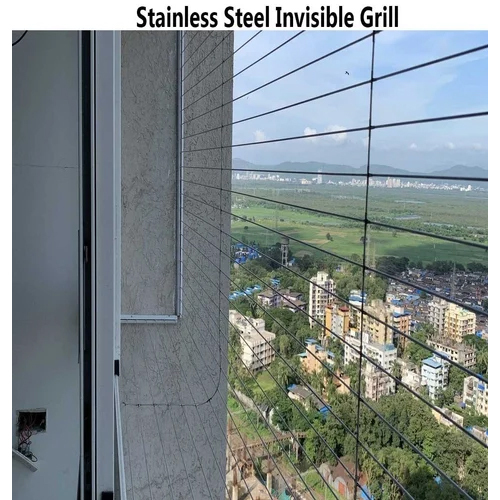 Stainless Steel Invisible Grill - Automatic Open Style, Different Sizes Available | Eco-Friendly, Rot-Proof, Sleek Silver Finish