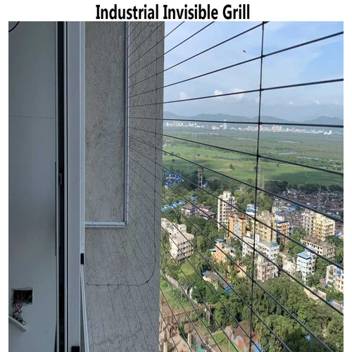 Industrial Invisible Grill - Iron Material, Different Sizes Available | Sliding Open Style for Modern Safety and Aesthetic Integration