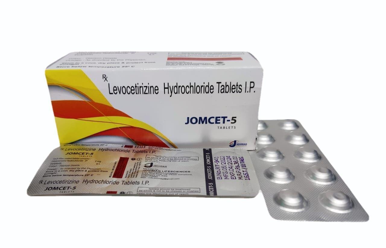 Jomcet 5: Levocetrizine Hydrochloride Tablets - Drug Type: General Medicines