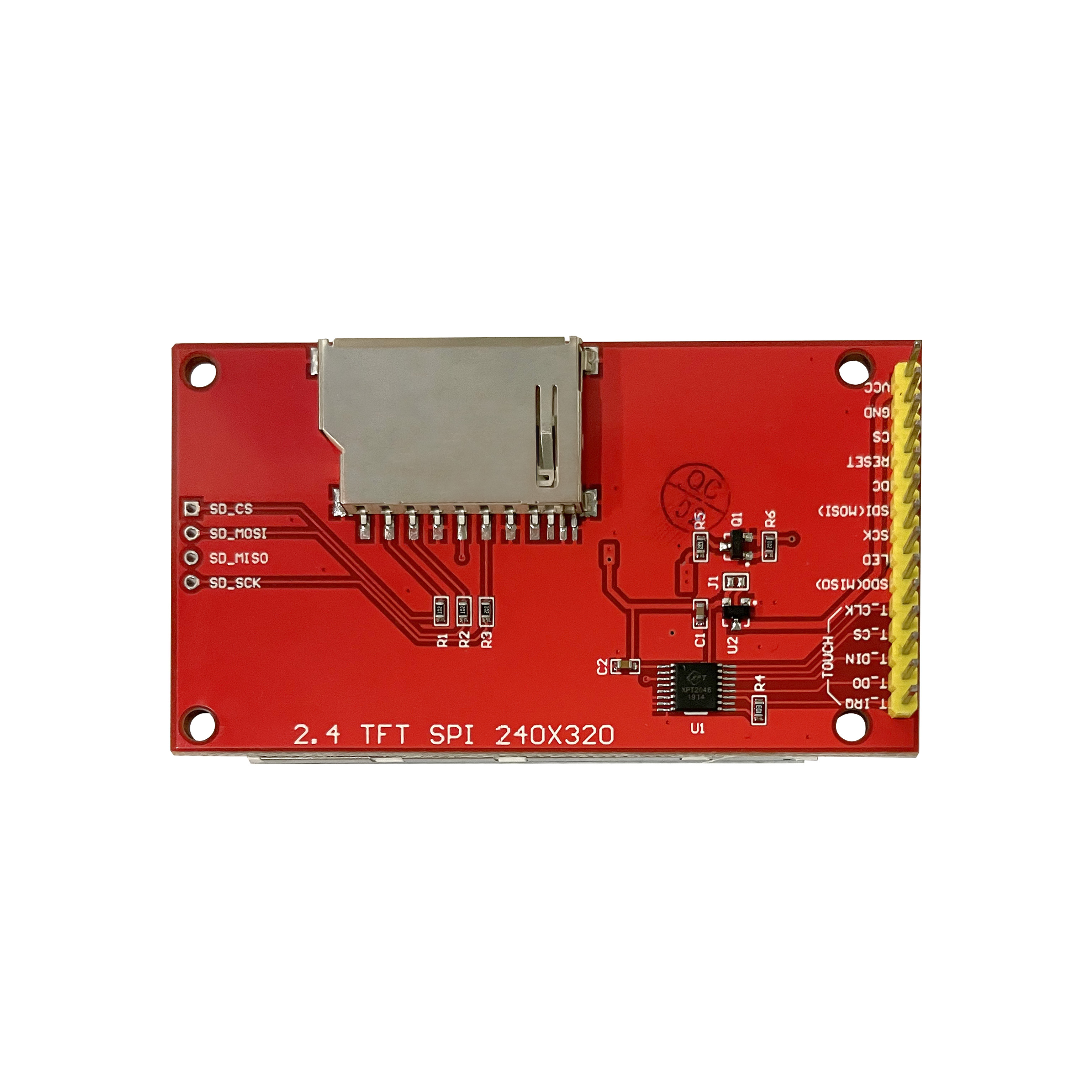 2.4 Inch 320x240 Ili9341 4-wire Spi Tft Lcd Module - 16bit Rgb 65k Color, Sd Card Slot, Touch Function, Military-grade Stability, Sample Programs Provided