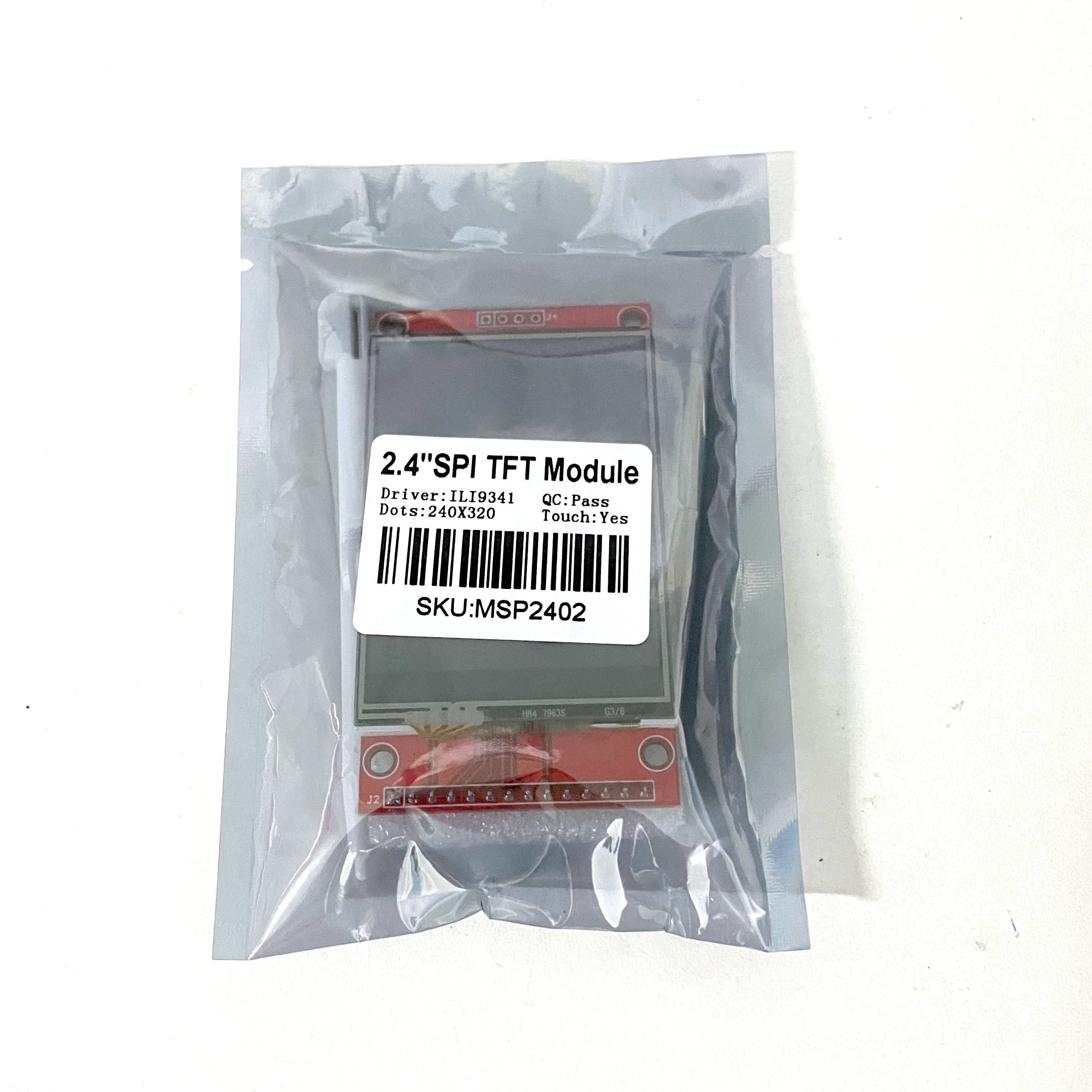 2.4 Inch 320x240 Ili9341 4-wire Spi Tft Lcd Module - 16bit Rgb 65k Color, Sd Card Slot, Touch Function, Military-grade Stability, Sample Programs Provided