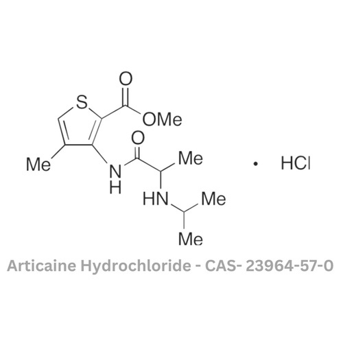 Articaine Hydrochloride - IP/BP/USP/EP Grade, 5 kg Drum Packing | Local Anaesthetic Solution