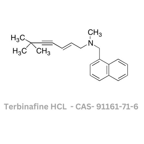 Terbinafine HCL - IP/BP/USP Grade Antifungal Powder, 1 kg Drum Packaging