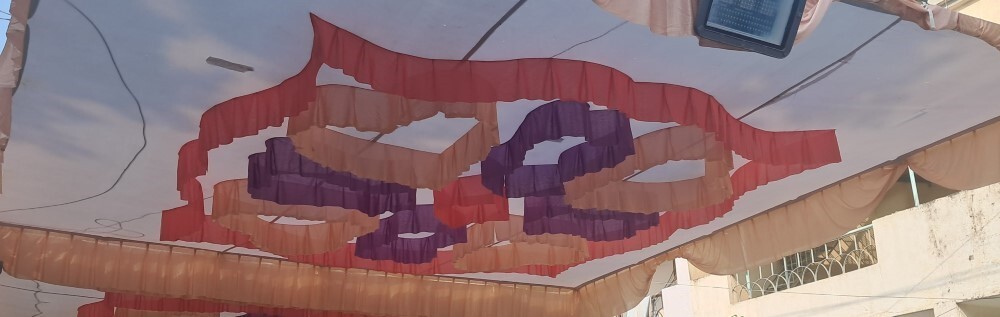 Tent Decoration Fabric - Full Size, Multi-color | Quick Dry, Washable, Strong Strength, Perfect Density, Ideal For Festivals