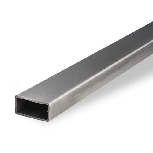 304 Stainless Steel Rectangular Pipe - 5x3 Inch, Polished Silver Finish | Durable SS304 Grade with Warranty, Ideal for Industrial Applications
