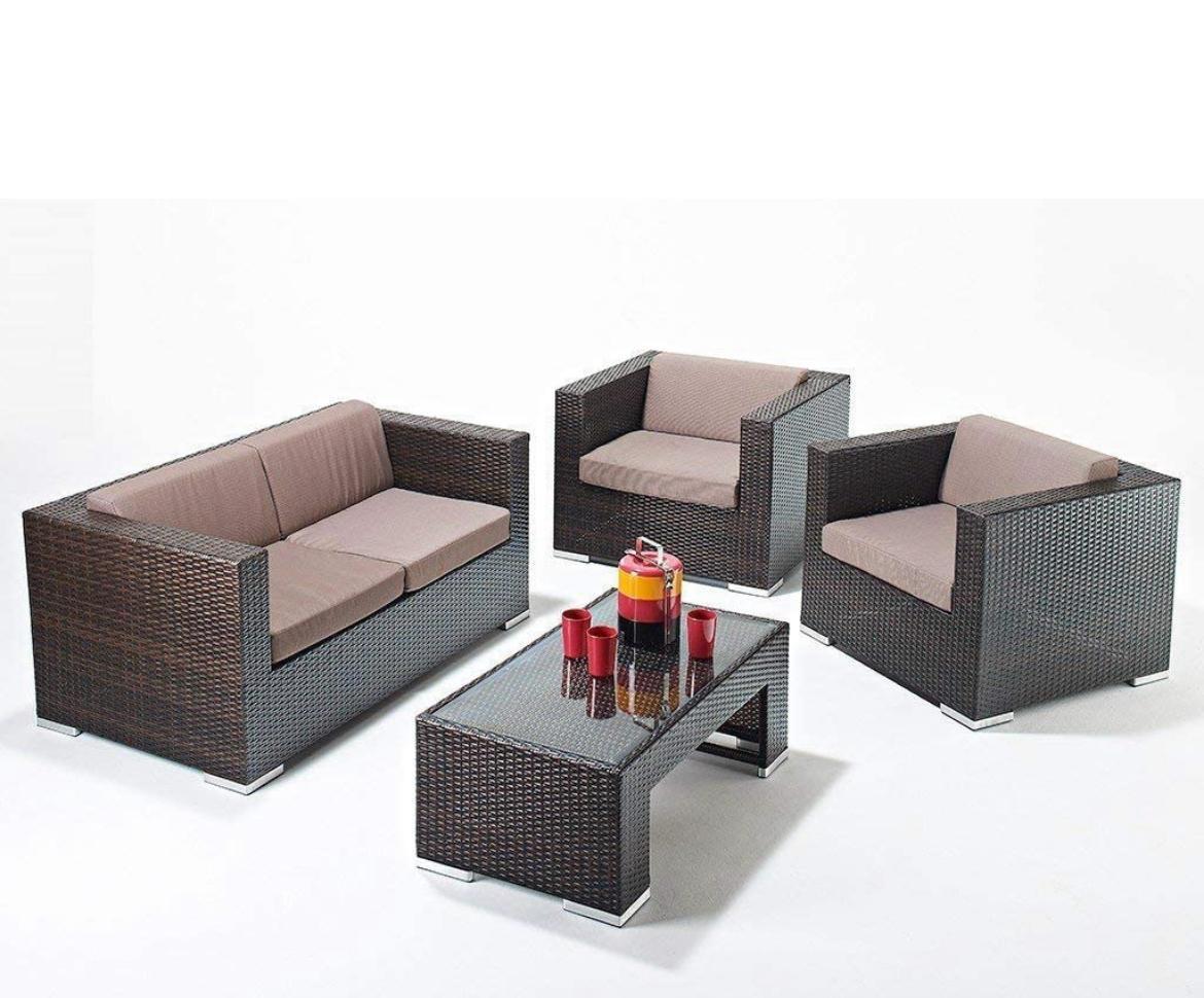 Wicker Rattan Garden Sofa Sets No Assembly Required