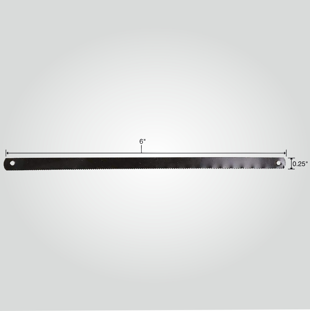 Magicut Junior Hacksaw Blades - High Carbon Steel, 6" Length X 0.40" Width X 32tpi, Black | Tough, Hardened & Tempered Teeth For Industrial Use
