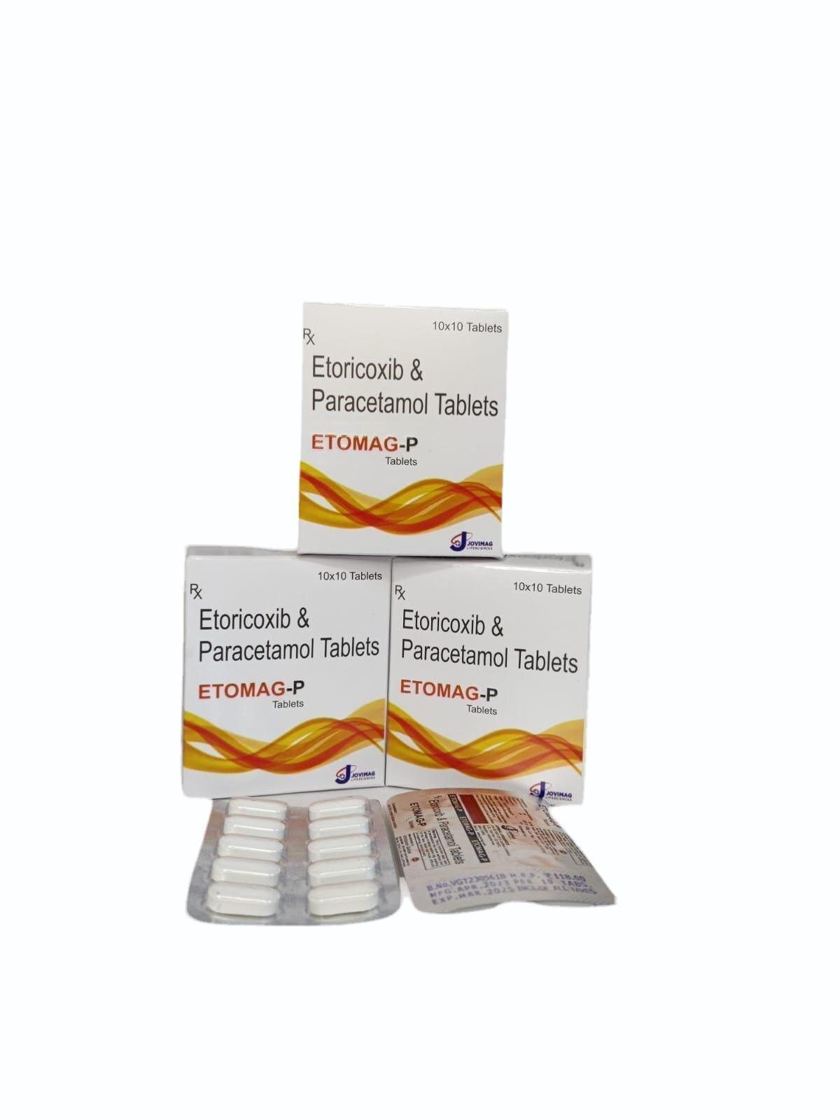 Etomag P:- Etoricoxib And Paracetamol Tablets