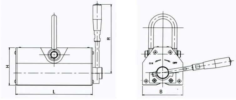 Yellow Liftit Magnetic Lifter 3000 Kg