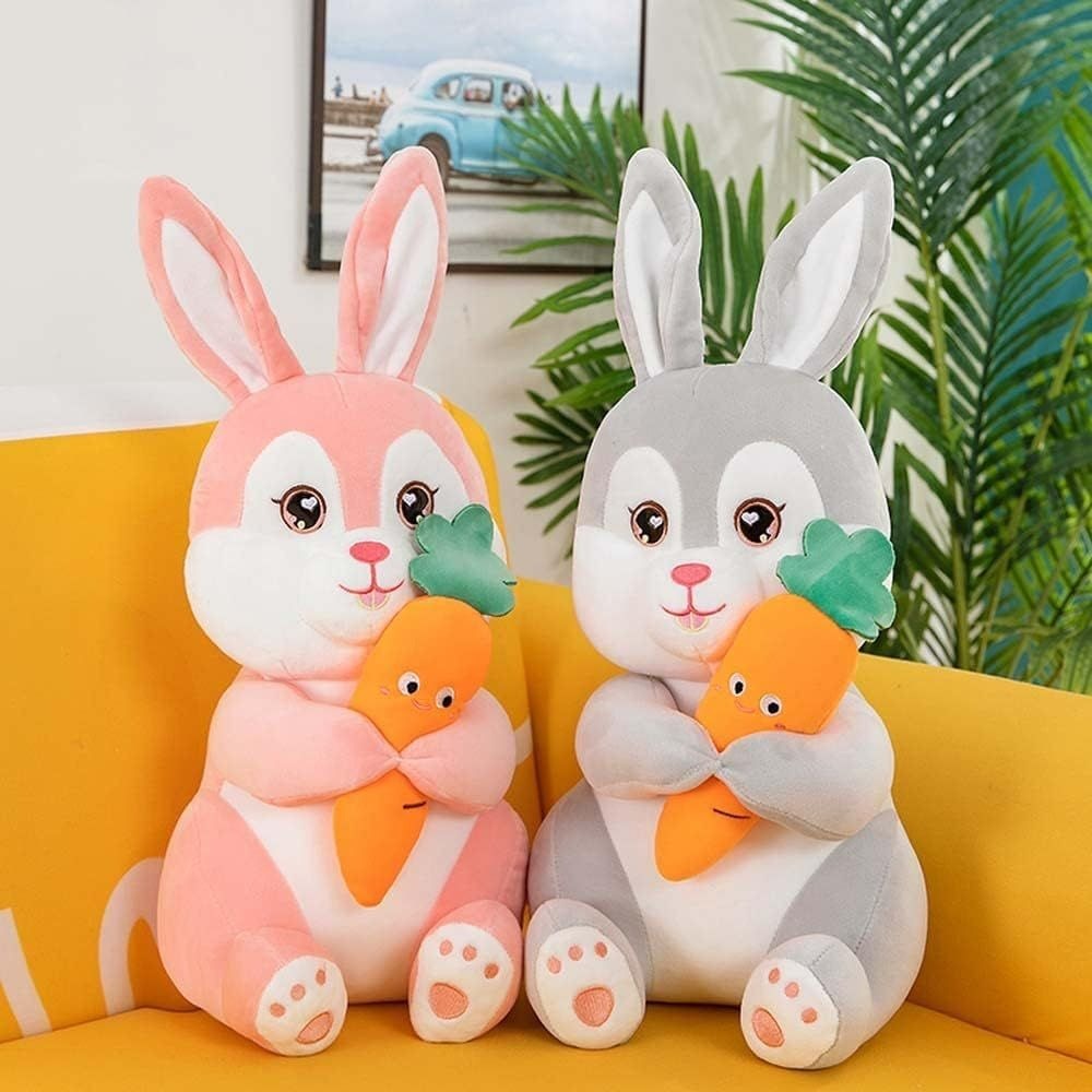 Premium International Carrot Bunny Soft Toy - 100% Quality Spandex Fabric | Cute, Creative Toy With Soft Carrot In Hand
