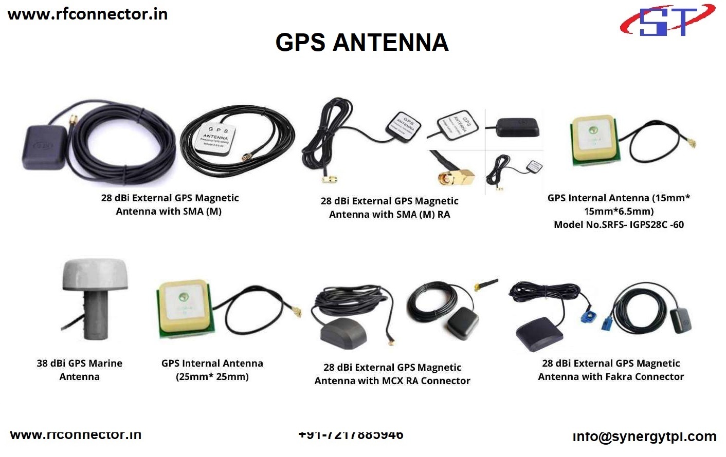 Gps And Gsm Antenna - Brass, Sticker Antenna | 50w Power, 200g Weight, Rf Connection Function, Ideal For Connector Cable And Microwave Parts