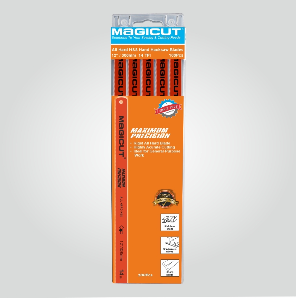 Orange Magicut All Hard High Speed Steel Hand Hacksaw Blades