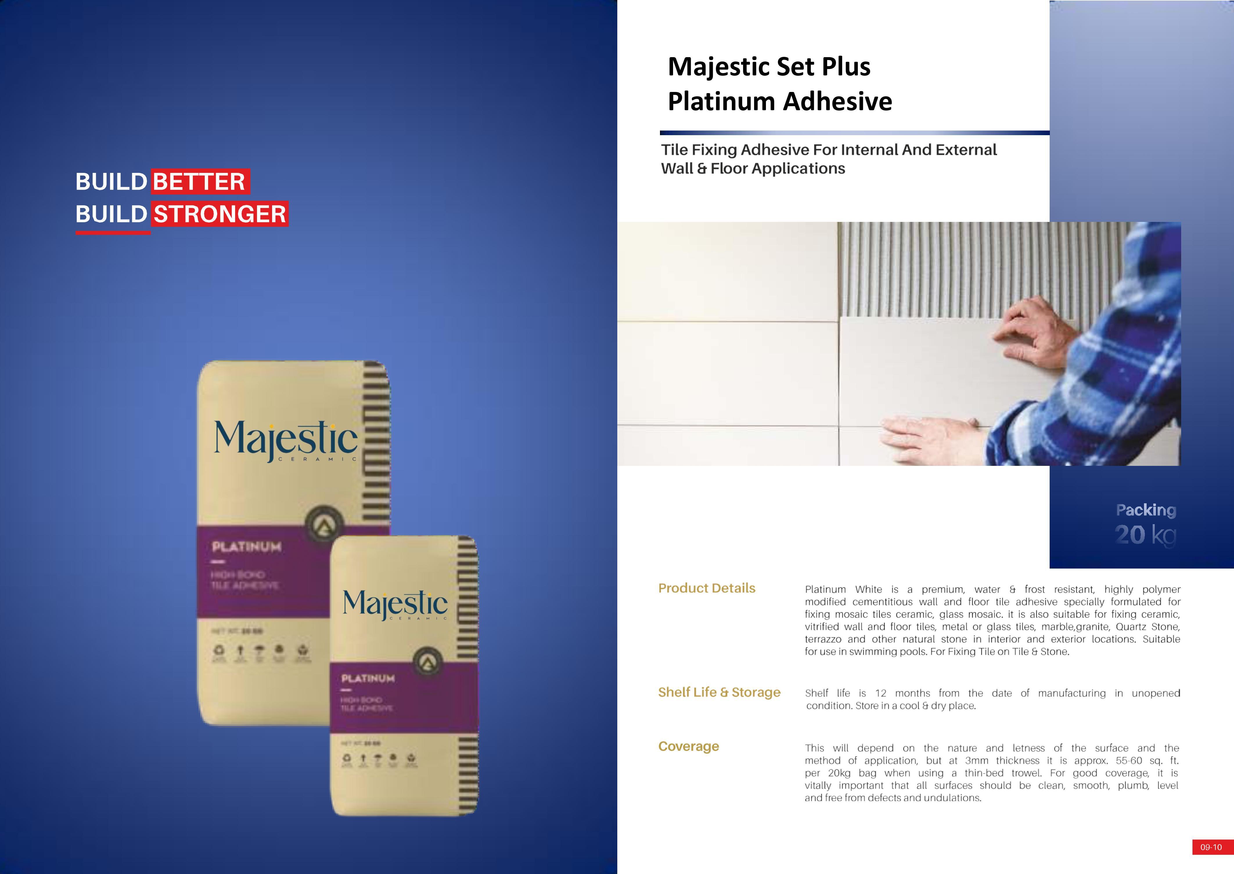 Copper Adhesive Cement - Adhesive Cement 20 Kilograms (Kg) | Ideal For Internal Floor Tile Applications Versatile Bonding Solution