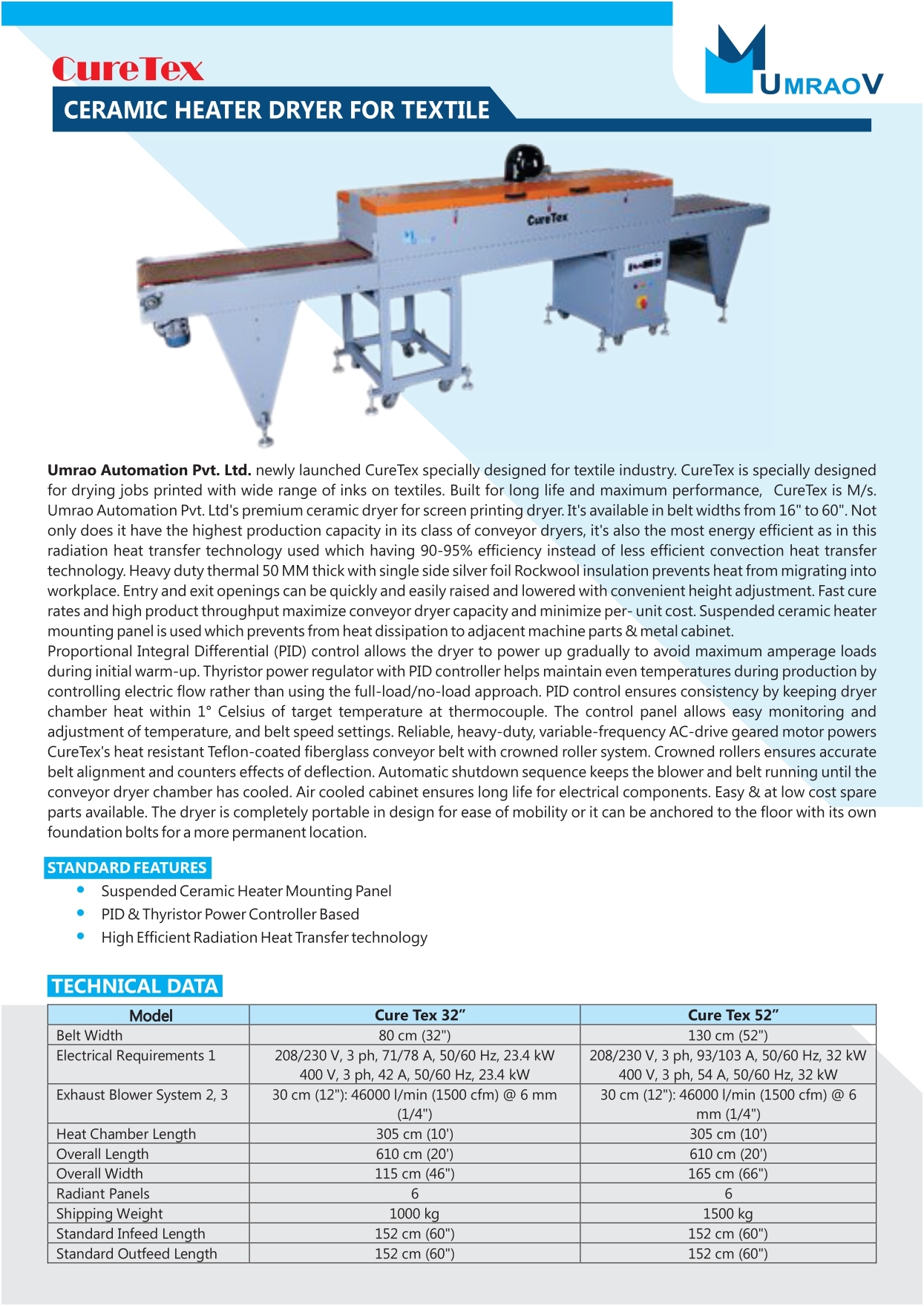 Curetex Textile Dryer 25 - Automatic Grade: Automatic