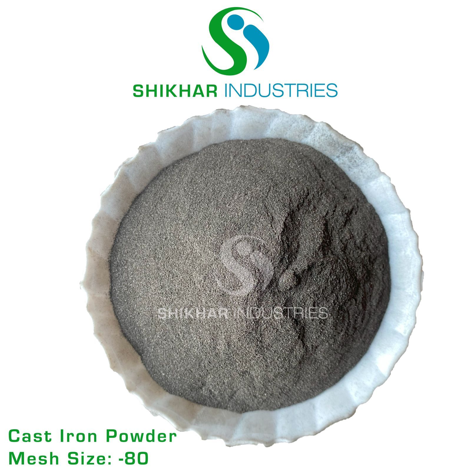 Cast Iron Powder - Iron Material Mesh Sizes -24 To -200 Grey Color Density 7.8 G/cmâ³ Ideal For Dyes Pharmaceuticals Foundries
