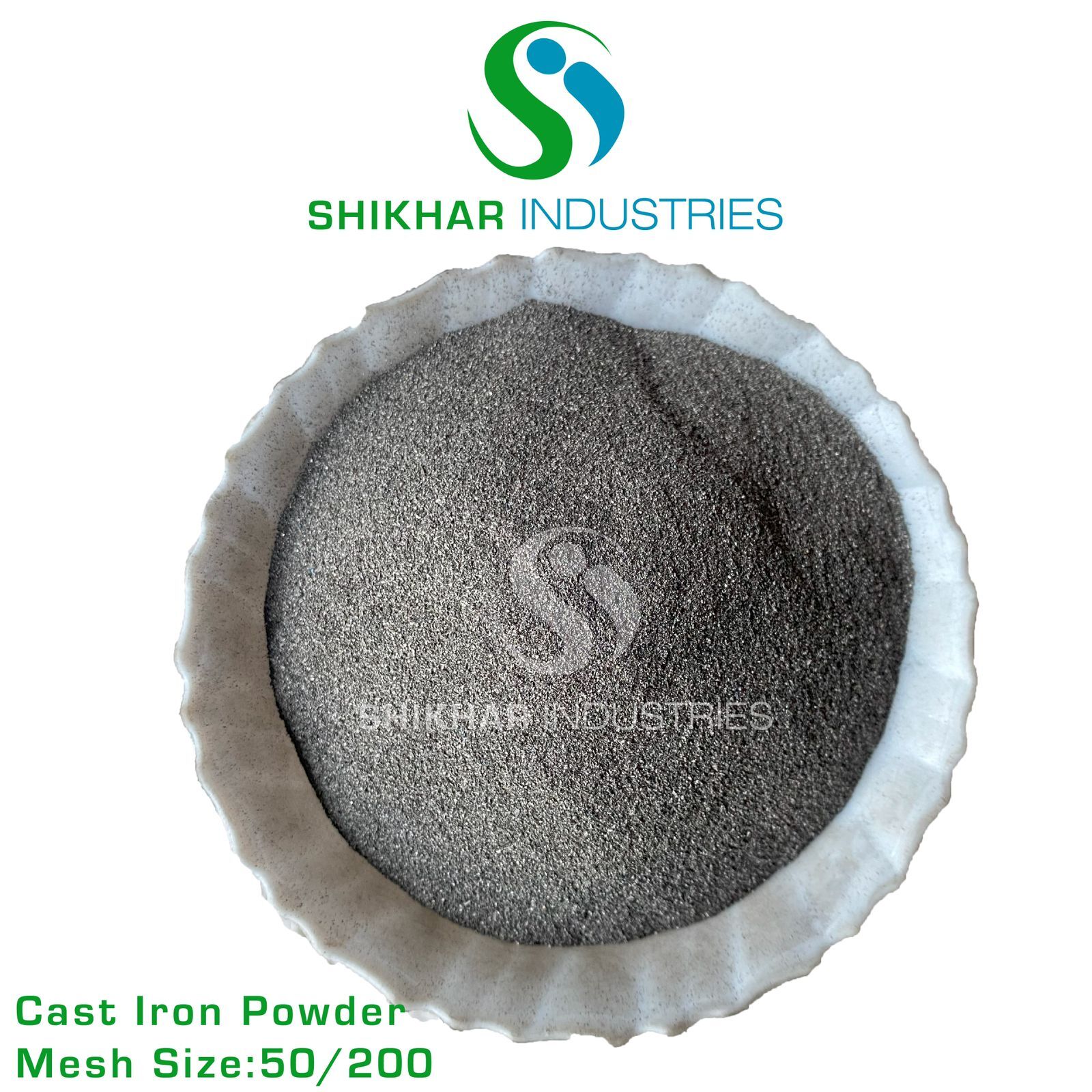 Cast Iron Powder - Iron Material Mesh Sizes -24 To -200 Grey Color Density 7.8 G/cmâ³ Ideal For Dyes Pharmaceuticals Foundries