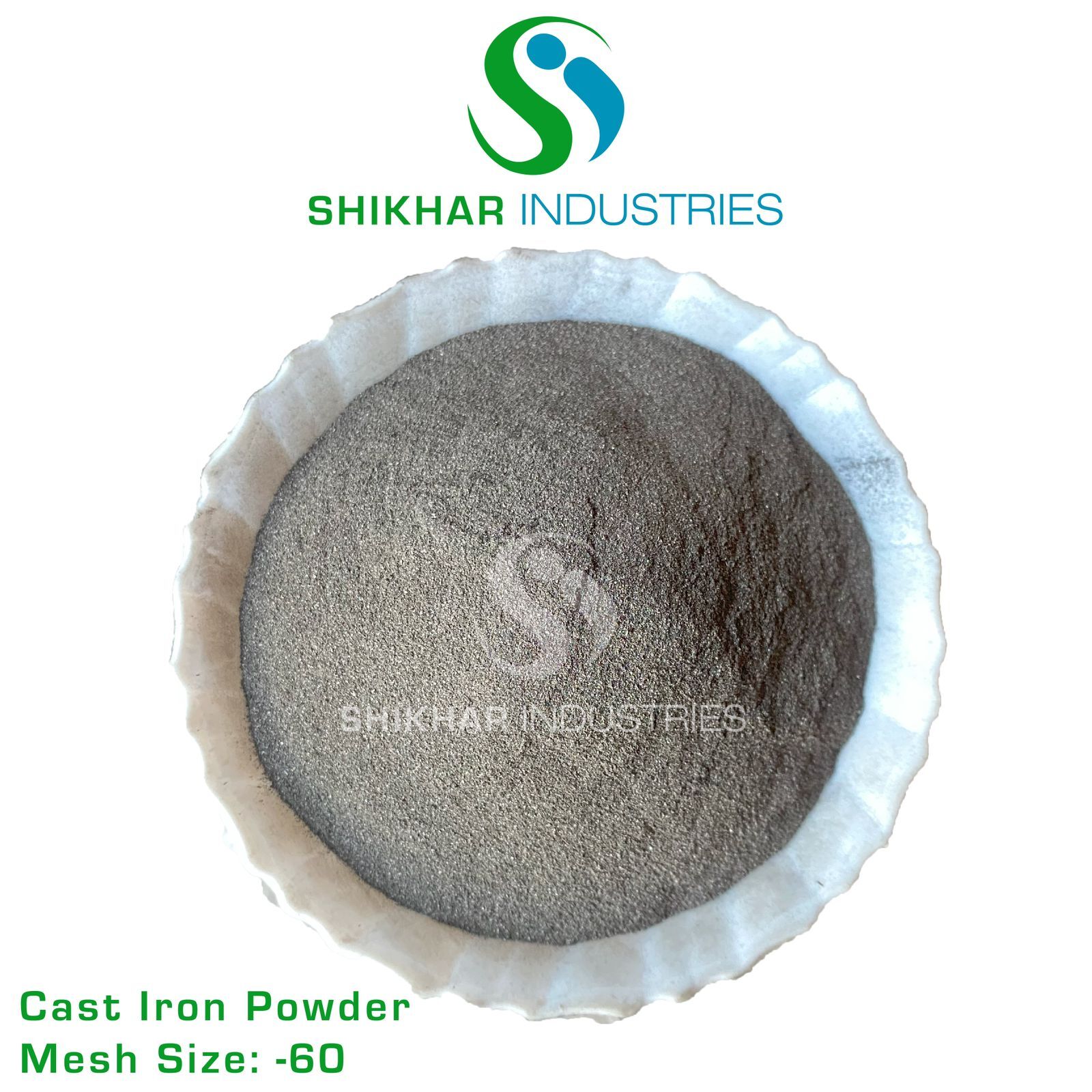 Cast Iron Powder - Iron Material Mesh Sizes -24 To -200 Grey Color Density 7.8 G/cmâ³ Ideal For Dyes Pharmaceuticals Foundries
