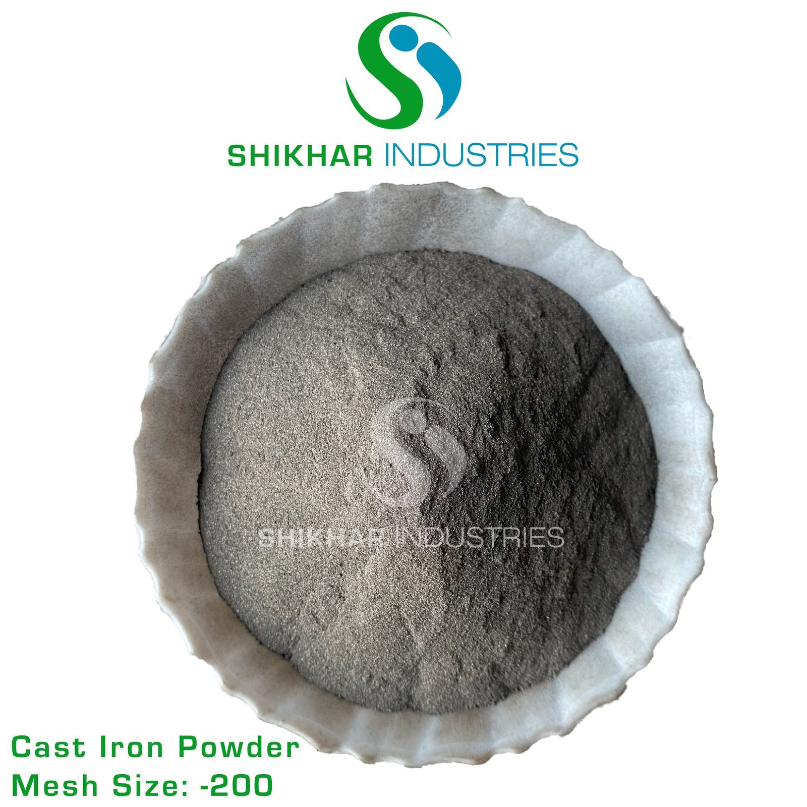 Cast Iron Powder - Iron Material Mesh Sizes -24 To -200 Grey Color Density 7.8 G/cmâ³ Ideal For Dyes Pharmaceuticals Foundries