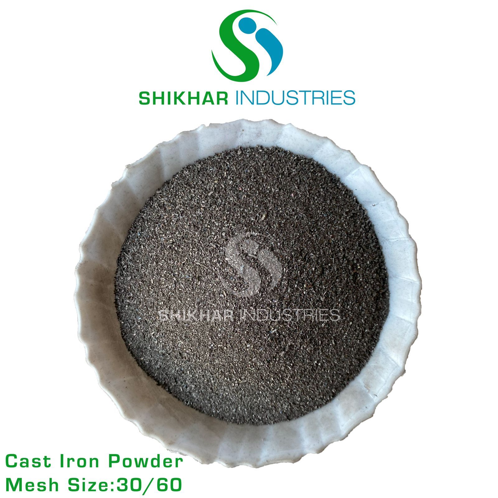 Cast Iron Powder - Iron Material Mesh Sizes -24 To -200 Grey Color Density 7.8 G/cmâ³ Ideal For Dyes Pharmaceuticals Foundries