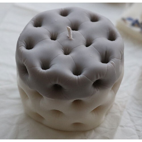 Grey Cushion Candle