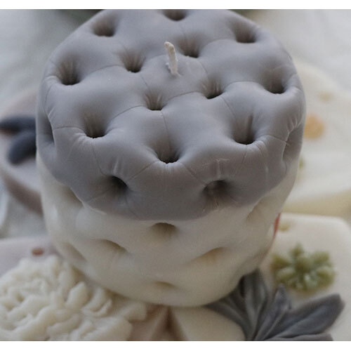 Grey Cushion Candle