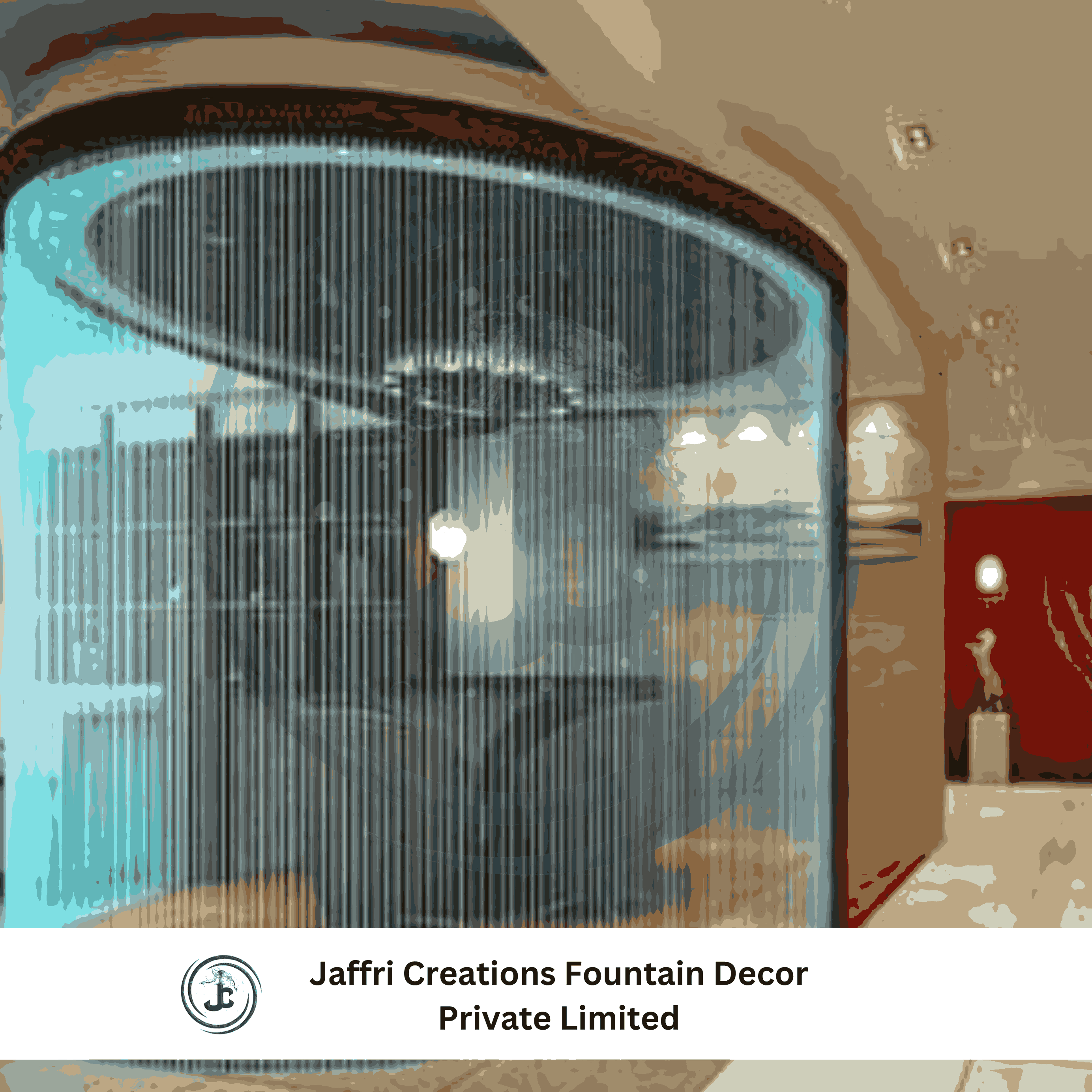 Curved String Fountain