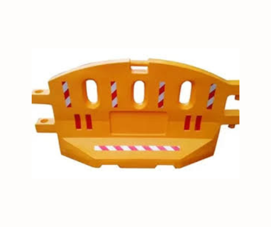 Yellow Sand Crash Barrier