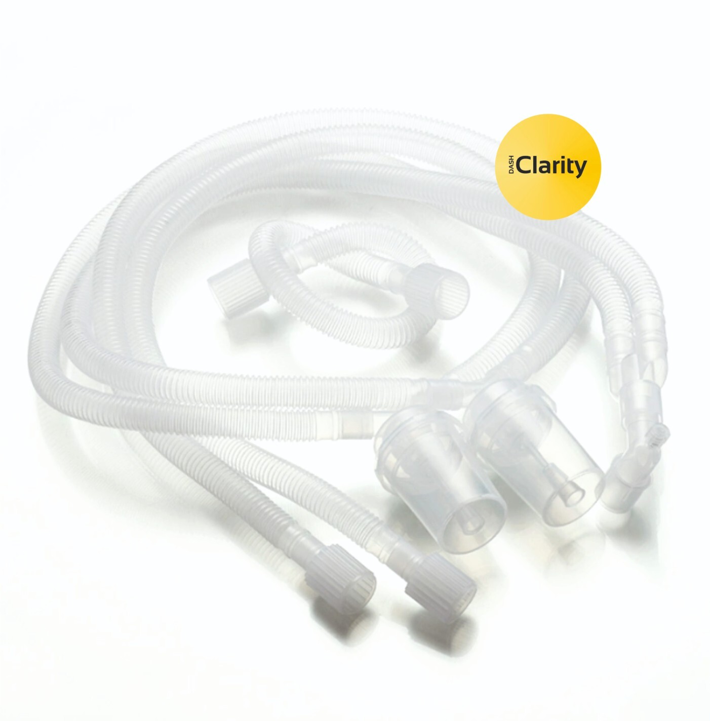 Neonatal Circuit Double Water Trap Circuit - Plastic, White Transparent | Manual Operation, Designed For Icu Hospital Use, Enhanced Moisture Control