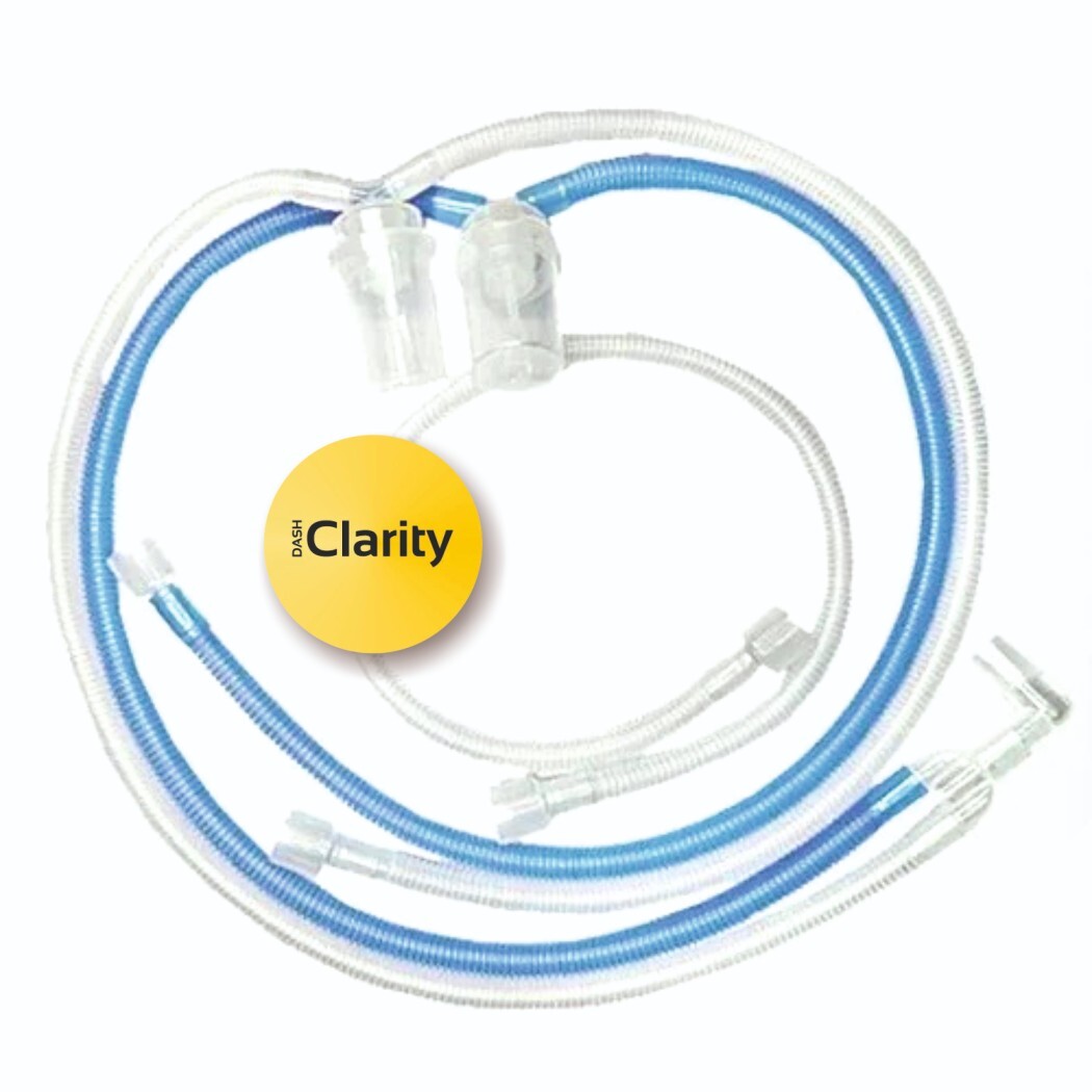 Blue Transparent Neonatal Ventilator Circuit With Water Trap