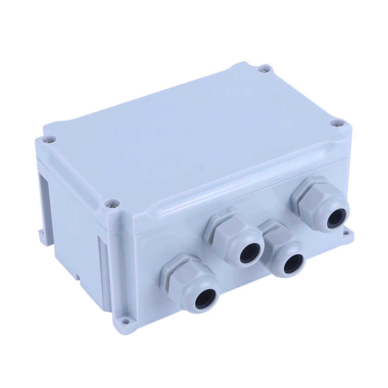 Terminal Junction Box 12 Way 4 Sqmm - Abs Material, 150 X 100 X 70 Mm, Grey | Ip67 Waterproof, Pg13.5 Glands (4x), Pvc Glands, Long Life Use